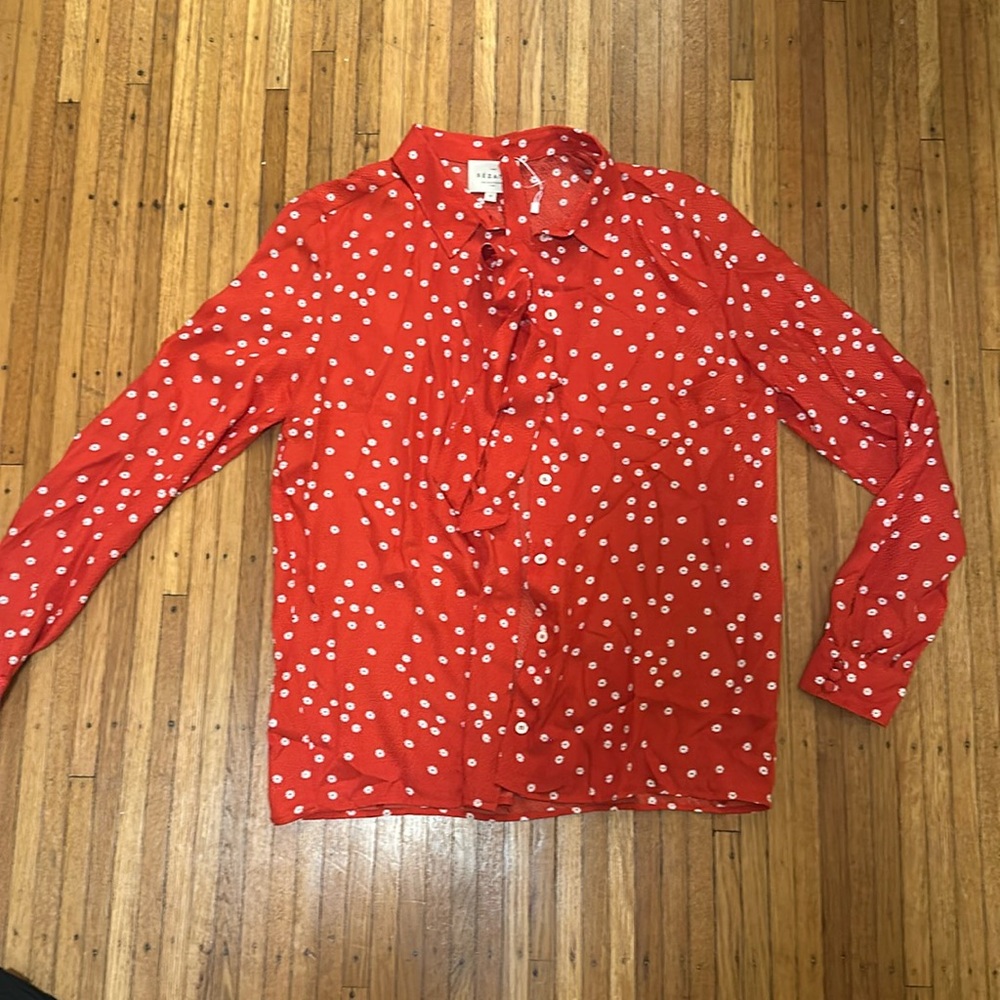 Sézane 100% silk blouse size 36